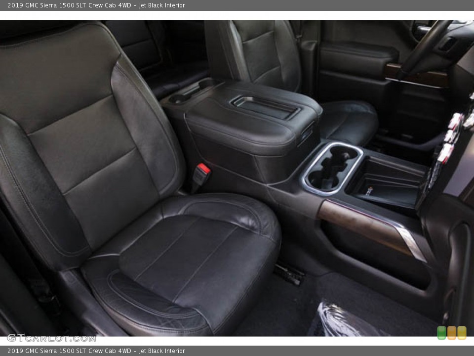 Jet Black Interior Front Seat for the 2019 GMC Sierra 1500 SLT Crew Cab 4WD #145282944