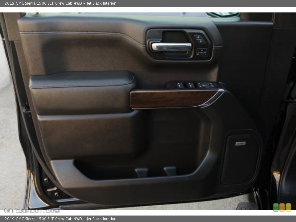 Jet Black Interior Door Panel for the 2019 GMC Sierra 1500 SLT Crew Cab 4WD #145283058