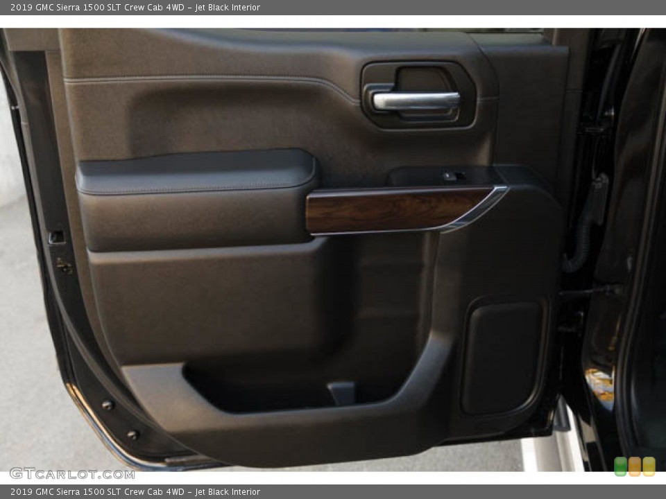 Jet Black Interior Door Panel for the 2019 GMC Sierra 1500 SLT Crew Cab 4WD #145283103