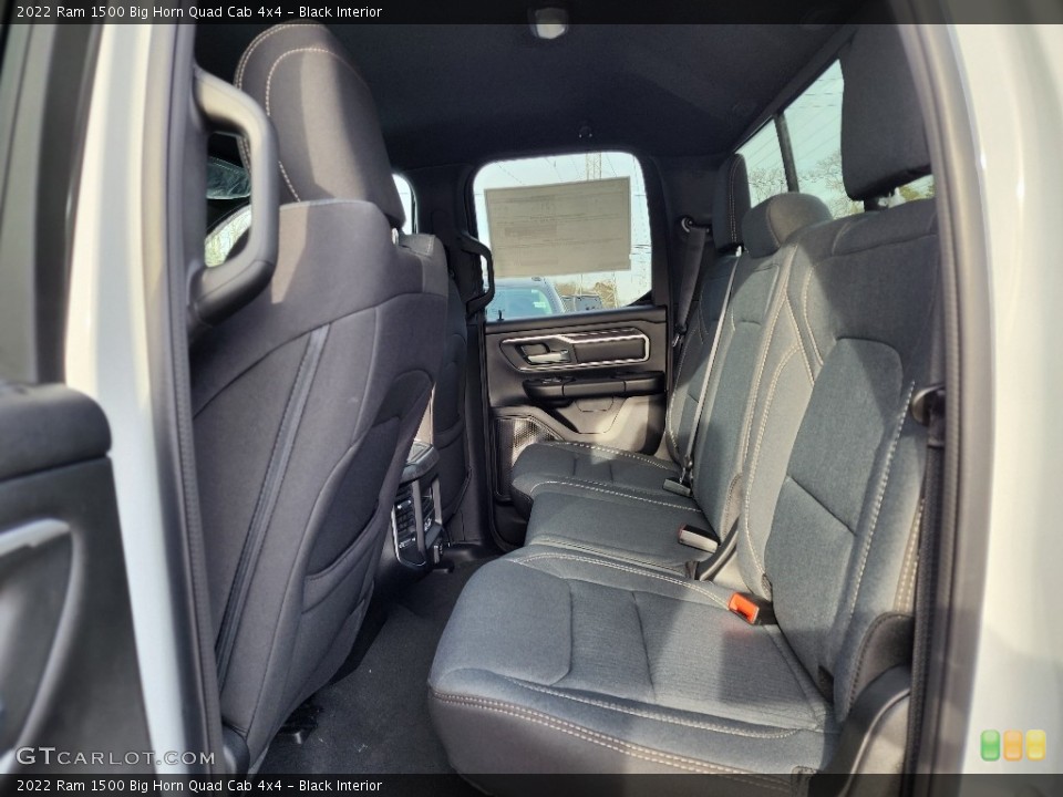 Black Interior Rear Seat for the 2022 Ram 1500 Big Horn Quad Cab 4x4 #145283106