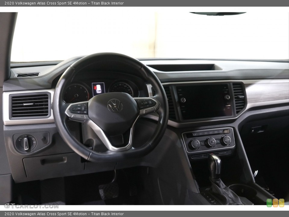 Titan Black Interior Dashboard for the 2020 Volkswagen Atlas Cross Sport SE 4Motion #145284237