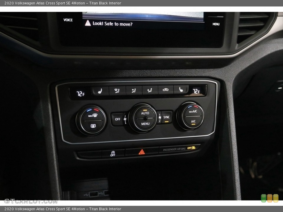 Titan Black Interior Controls for the 2020 Volkswagen Atlas Cross Sport SE 4Motion #145284348