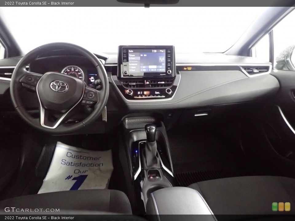 Black Interior Dashboard for the 2022 Toyota Corolla SE #145284573