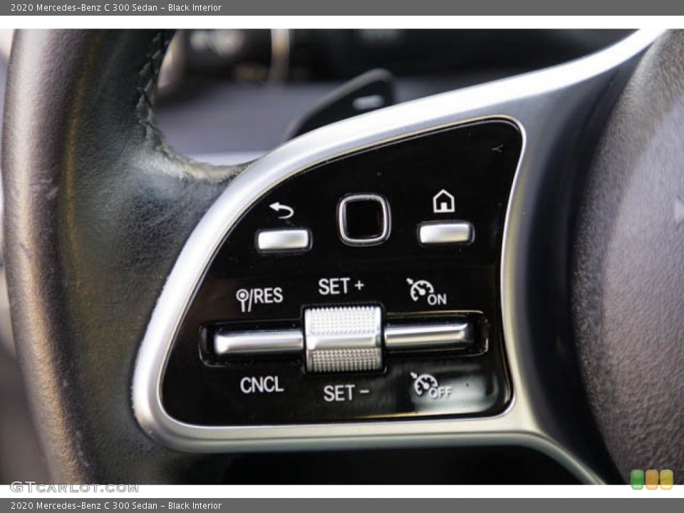 Black Interior Steering Wheel for the 2020 Mercedes-Benz C 300 Sedan #145287036