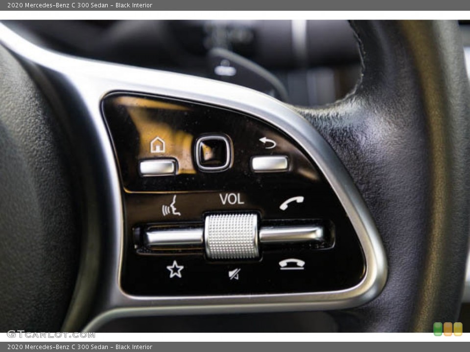 Black Interior Steering Wheel for the 2020 Mercedes-Benz C 300 Sedan #145287045