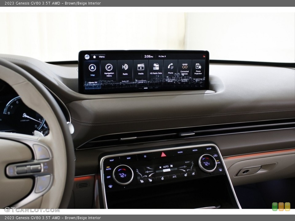 Brown/Beige Interior Controls for the 2023 Genesis GV80 3.5T AWD #145288380