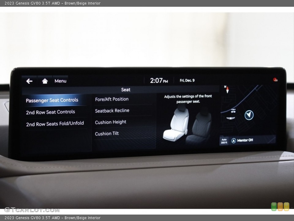 Brown/Beige Interior Controls for the 2023 Genesis GV80 3.5T AWD #145288485