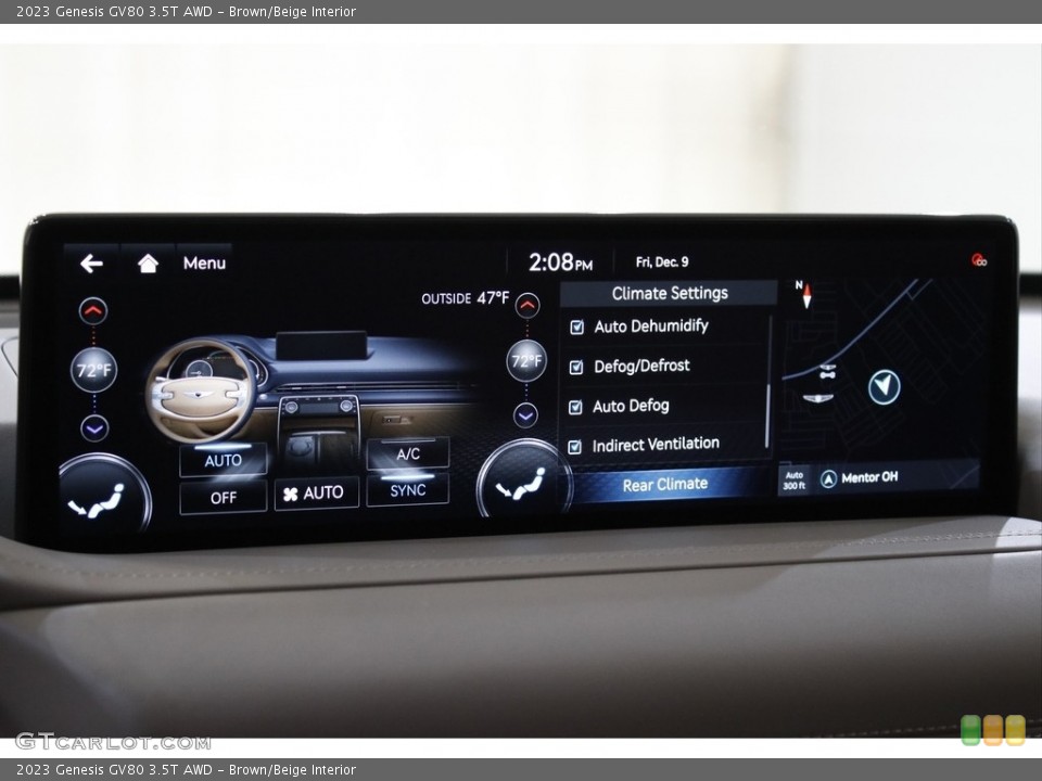 Brown/Beige Interior Controls for the 2023 Genesis GV80 3.5T AWD #145288531