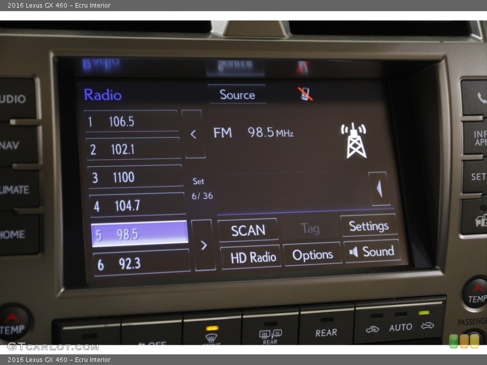 Ecru Interior Controls for the 2016 Lexus GX 460 #145291438