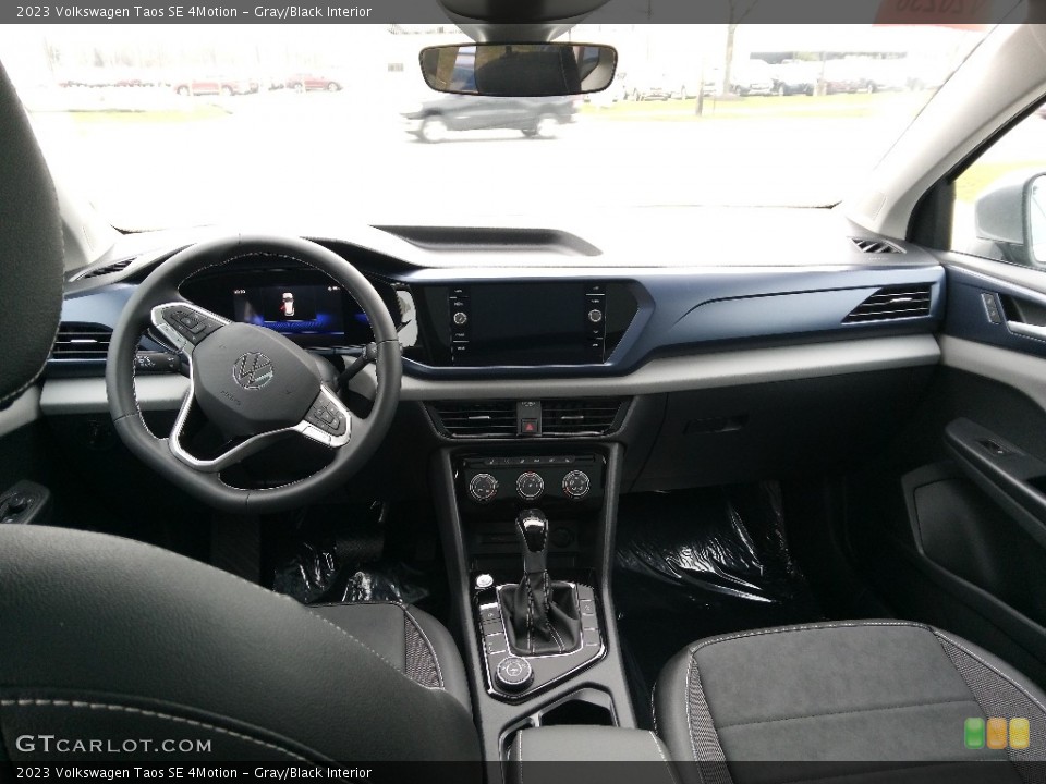 Gray/Black Interior Dashboard for the 2023 Volkswagen Taos SE 4Motion #145291973