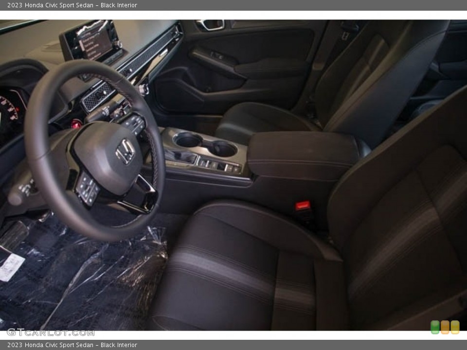 Black Interior Front Seat for the 2023 Honda Civic Sport Sedan #145293566