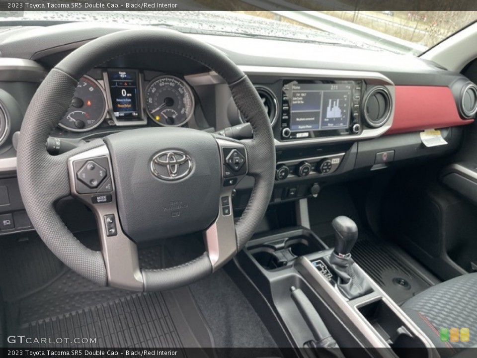 Black/Red Interior Dashboard for the 2023 Toyota Tacoma SR5 Double Cab #145294457