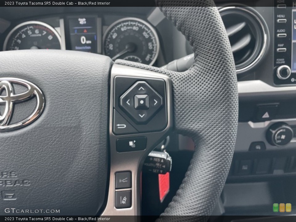 Black/Red Interior Steering Wheel for the 2023 Toyota Tacoma SR5 Double Cab #145294628