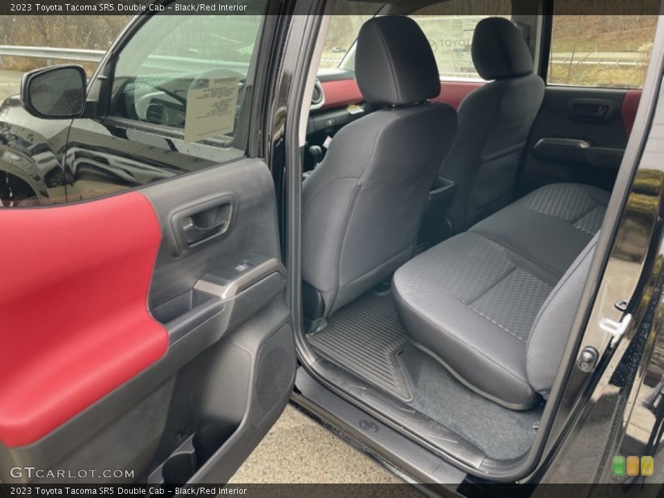 Black/Red Interior Rear Seat for the 2023 Toyota Tacoma SR5 Double Cab #145294652