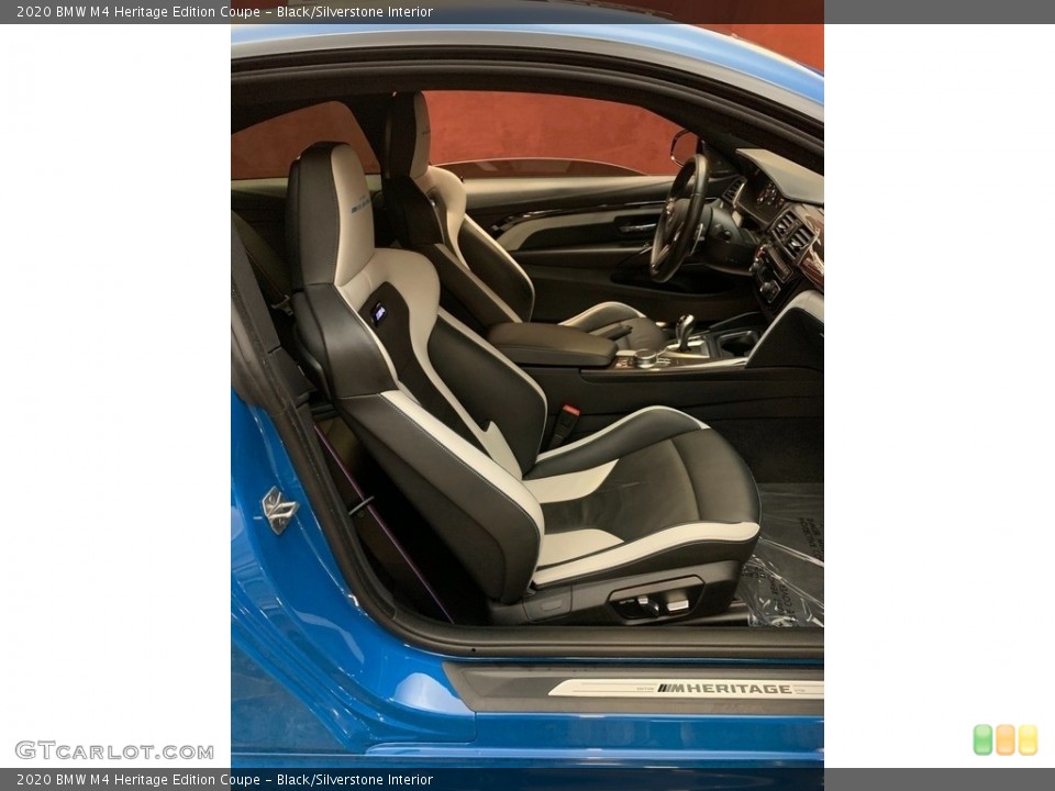 Black/Silverstone Interior Front Seat for the 2020 BMW M4 Heritage Edition Coupe #145294889