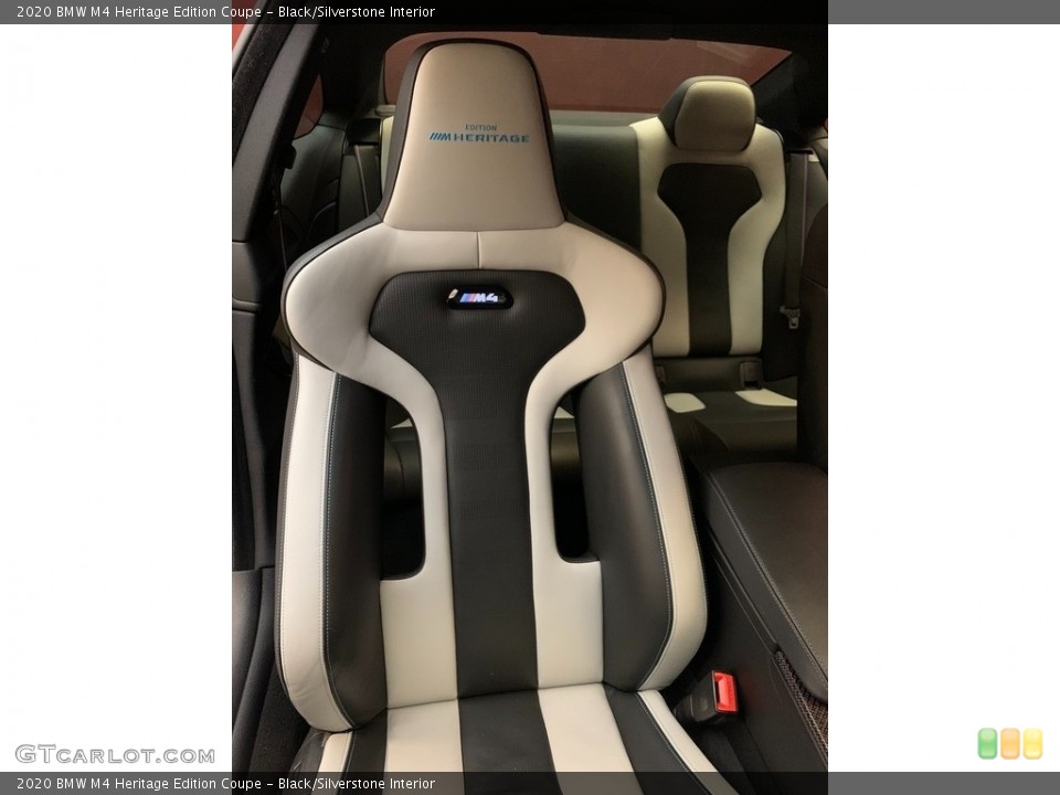 Black/Silverstone Interior Front Seat for the 2020 BMW M4 Heritage Edition Coupe #145294907
