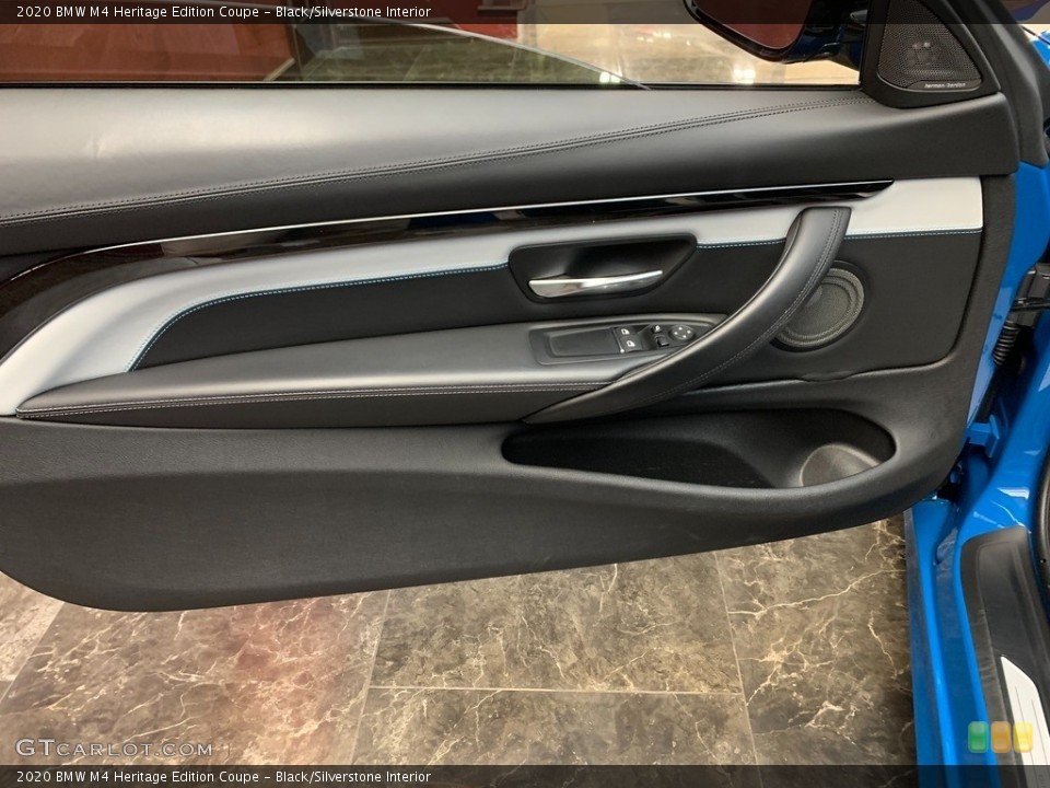 Black/Silverstone Interior Door Panel for the 2020 BMW M4 Heritage Edition Coupe #145294940