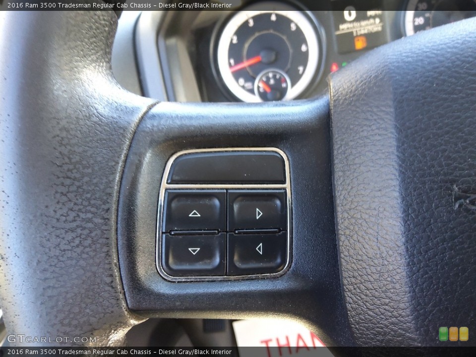 Diesel Gray/Black Interior Steering Wheel for the 2016 Ram 3500 Tradesman Regular Cab Chassis #145298838