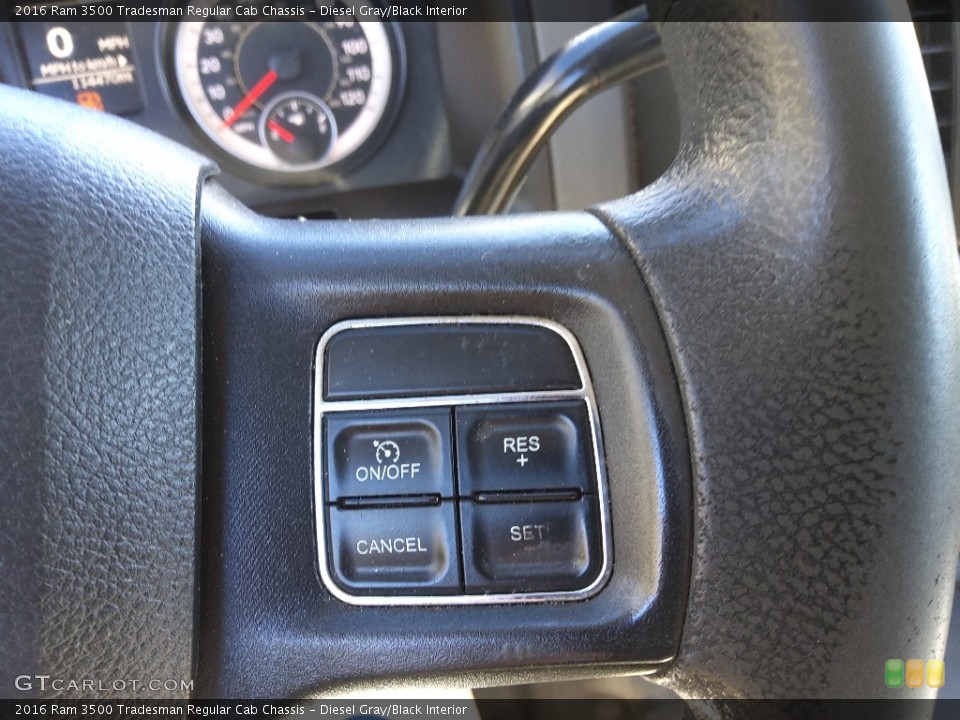 Diesel Gray/Black Interior Steering Wheel for the 2016 Ram 3500 Tradesman Regular Cab Chassis #145298868