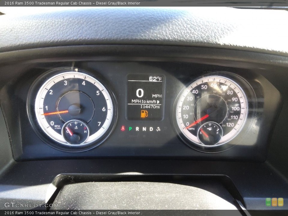 Diesel Gray/Black Interior Gauges for the 2016 Ram 3500 Tradesman Regular Cab Chassis #145298889