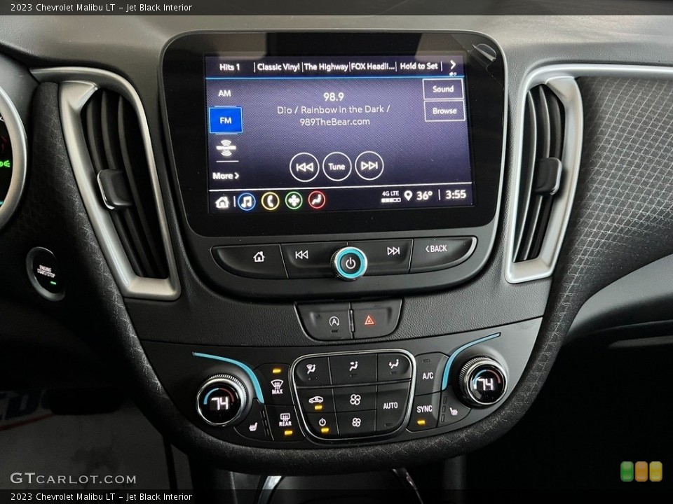 Jet Black Interior Controls for the 2023 Chevrolet Malibu LT #145298898