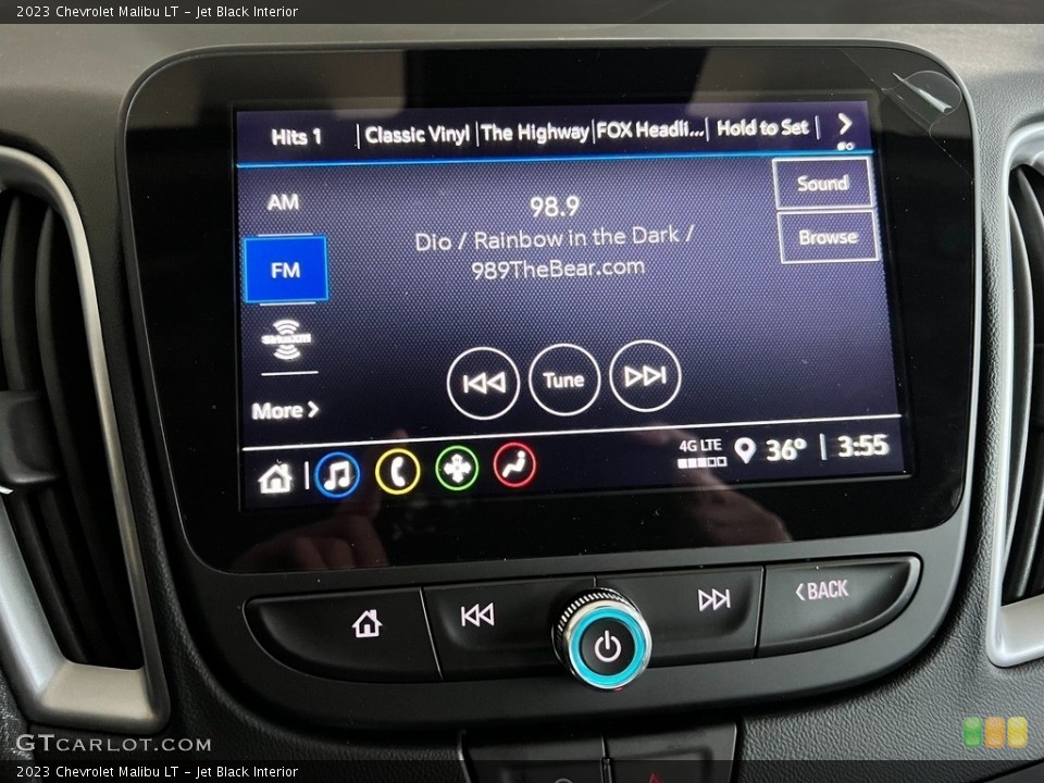 Jet Black Interior Controls for the 2023 Chevrolet Malibu LT #145298925
