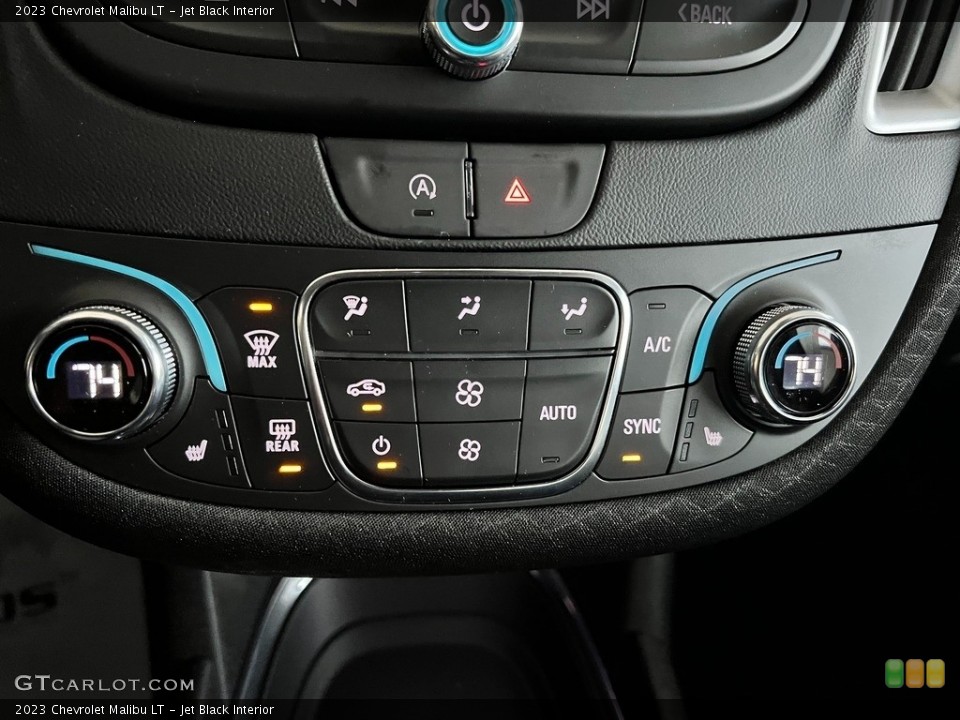 Jet Black Interior Controls for the 2023 Chevrolet Malibu LT #145298967