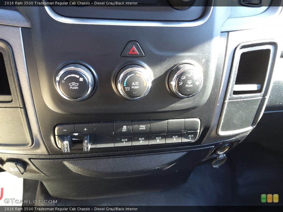 Diesel Gray/Black Interior Controls for the 2016 Ram 3500 Tradesman Regular Cab Chassis #145298976
