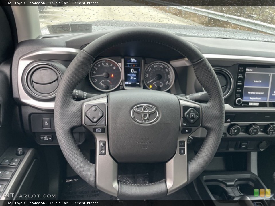 Cement Interior Steering Wheel for the 2023 Toyota Tacoma SR5 Double Cab #145299054