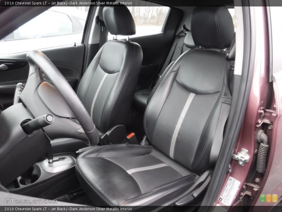Jet Black/­Dark Anderson Silver Metallic Interior Front Seat for the 2019 Chevrolet Spark LT #145299504