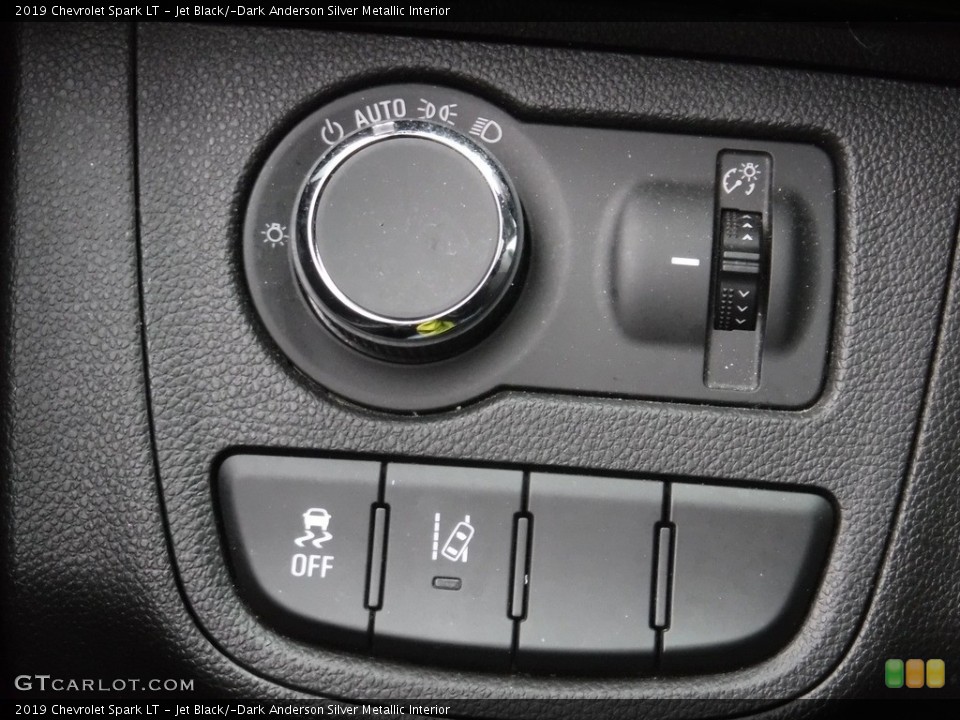 Jet Black/­Dark Anderson Silver Metallic Interior Controls for the 2019 Chevrolet Spark LT #145299729