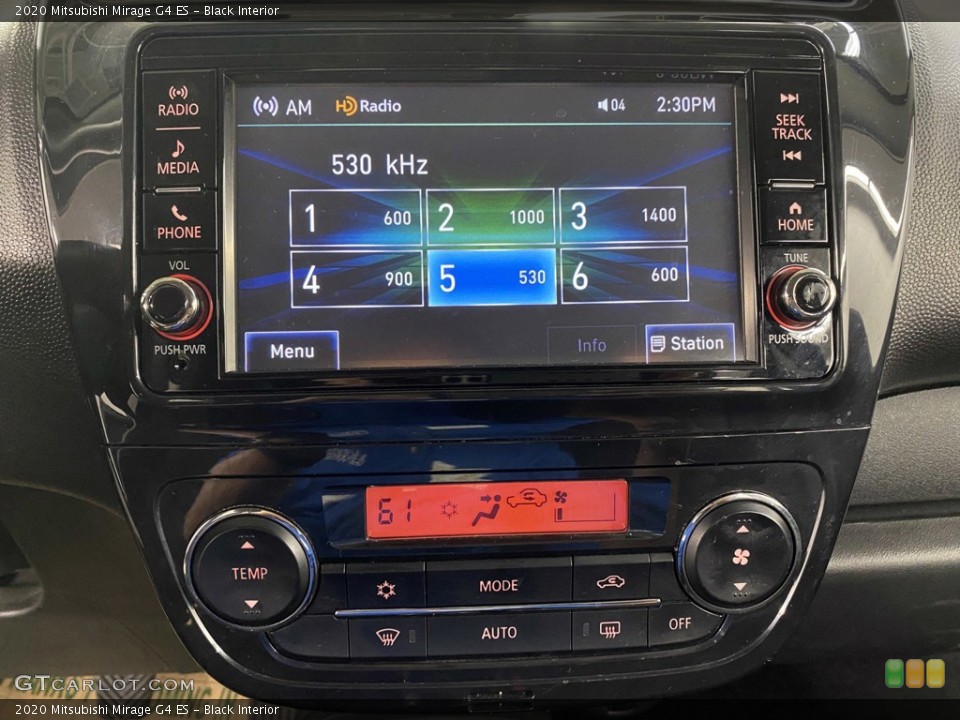 Black Interior Controls for the 2020 Mitsubishi Mirage G4 ES #145300188