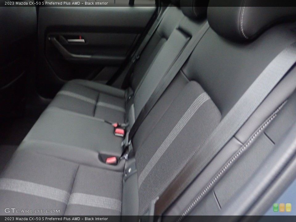 Black Interior Rear Seat for the 2023 Mazda CX-50 S Preferred Plus AWD #145301304
