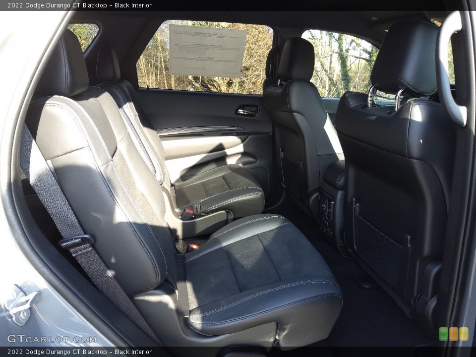 Black Interior Rear Seat for the 2022 Dodge Durango GT Blacktop #145302684