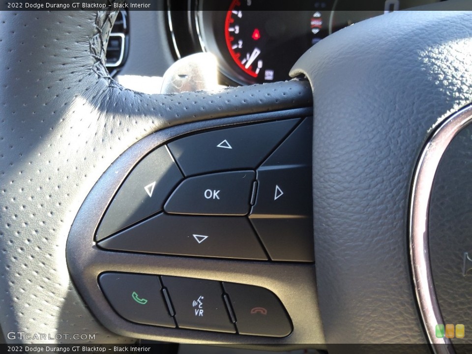 Black Interior Steering Wheel for the 2022 Dodge Durango GT Blacktop #145302900