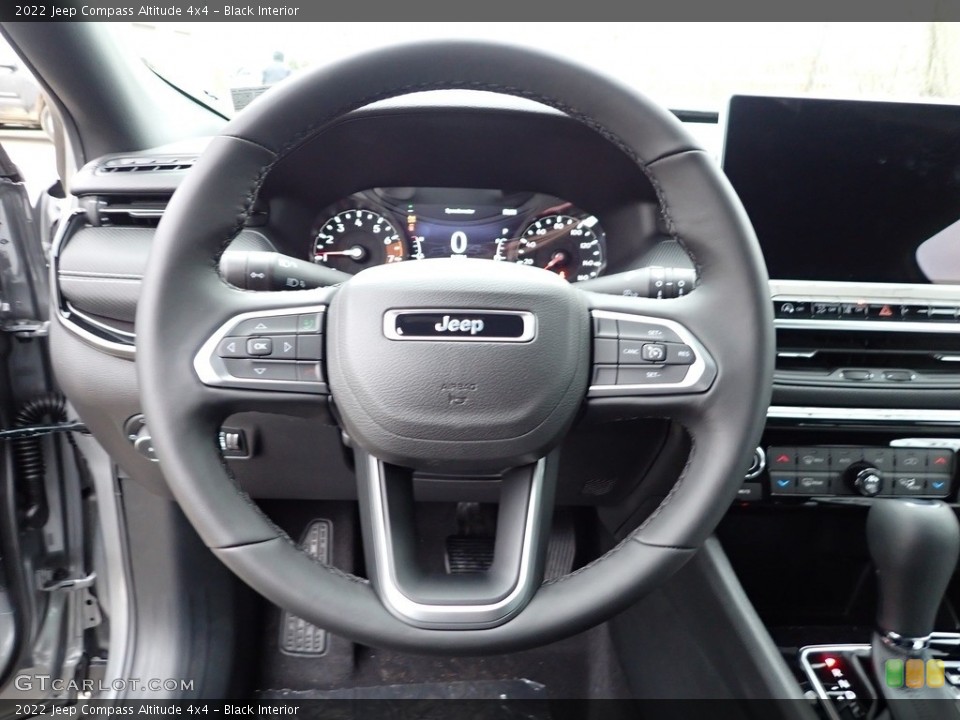Black Interior Steering Wheel for the 2022 Jeep Compass Altitude 4x4 #145302993