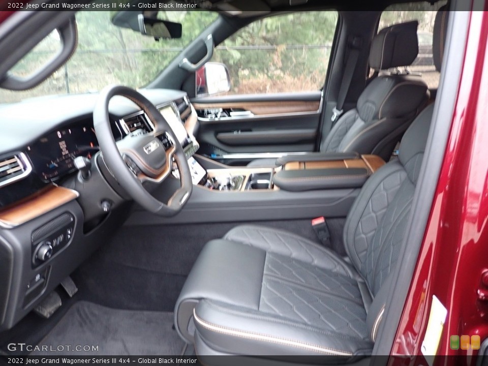 Global Black 2022 Jeep Grand Wagoneer Interiors