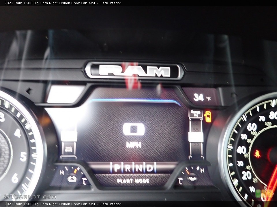 Black Interior Gauges for the 2023 Ram 1500 Big Horn Night Edition Crew Cab 4x4 #145304256