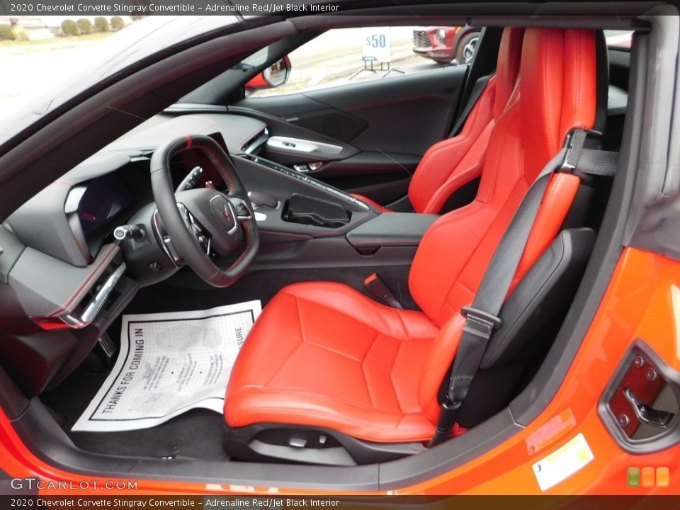 Adrenaline Red/Jet Black Interior Front Seat for the 2020 Chevrolet Corvette Stingray Convertible #145305084