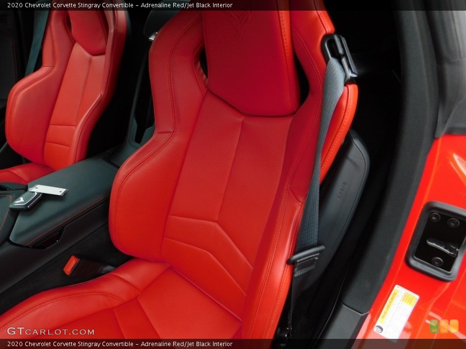 Adrenaline Red/Jet Black Interior Front Seat for the 2020 Chevrolet Corvette Stingray Convertible #145305267