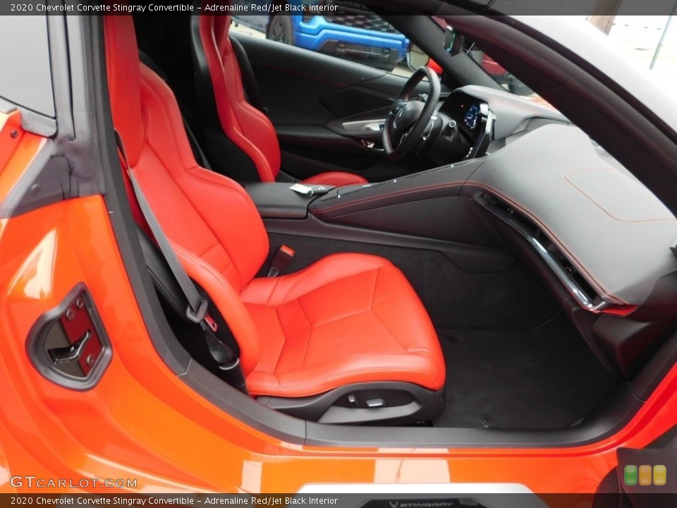 Adrenaline Red/Jet Black Interior Front Seat for the 2020 Chevrolet Corvette Stingray Convertible #145305292