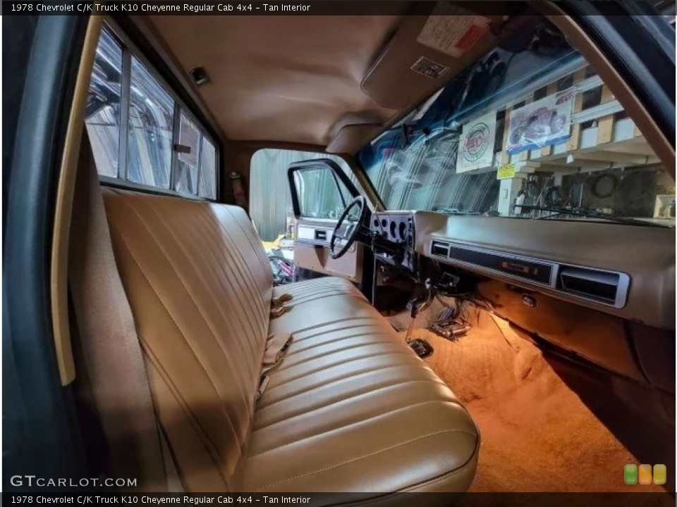 Tan Interior Front Seat for the 1978 Chevrolet C/K Truck K10 Cheyenne Regular Cab 4x4 #145305894