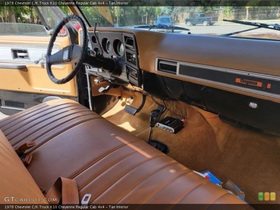 Tan Interior Dashboard for the 1978 Chevrolet C/K Truck K10 Cheyenne Regular Cab 4x4 #145305900