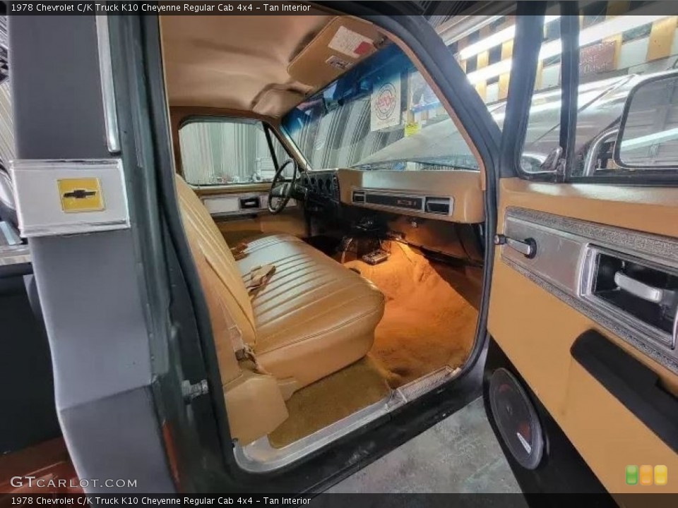 Tan Interior Front Seat for the 1978 Chevrolet C/K Truck K10 Cheyenne Regular Cab 4x4 #145305978