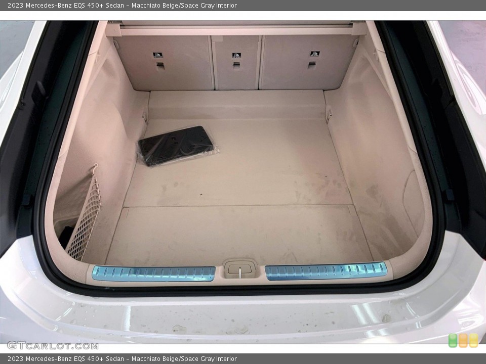 Macchiato Beige/Space Gray Interior Trunk for the 2023 Mercedes-Benz EQS 450+ Sedan #145307900