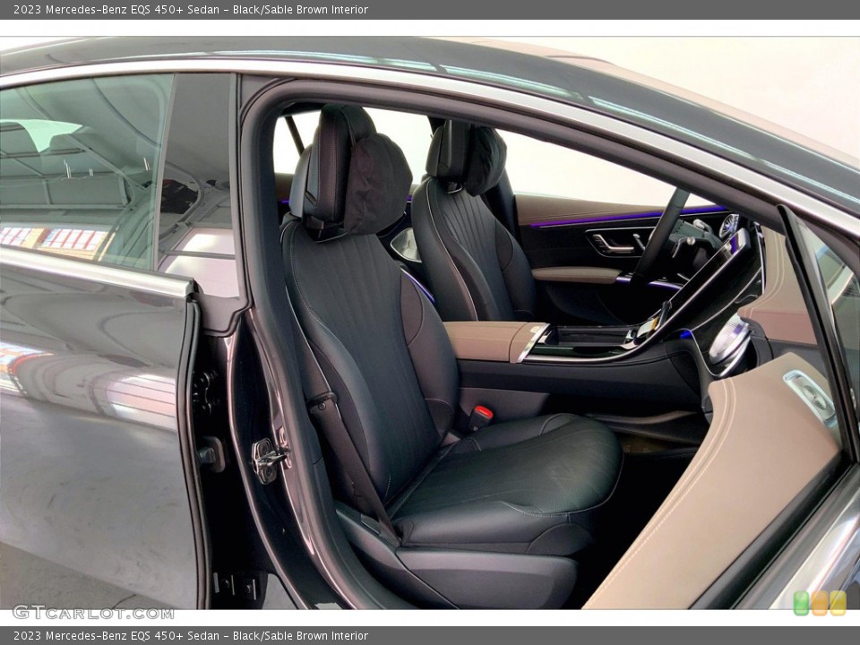 Black/Sable Brown Interior Photo for the 2023 Mercedes-Benz EQS 450+ Sedan #145308171