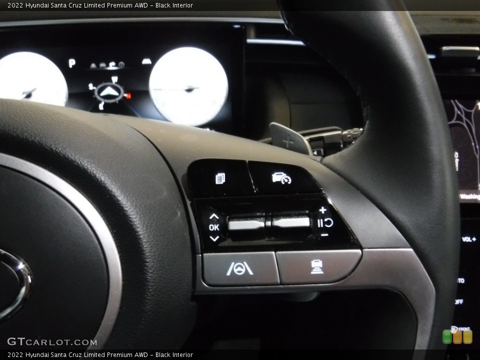 Black Interior Steering Wheel for the 2022 Hyundai Santa Cruz Limited Premium AWD #145309959
