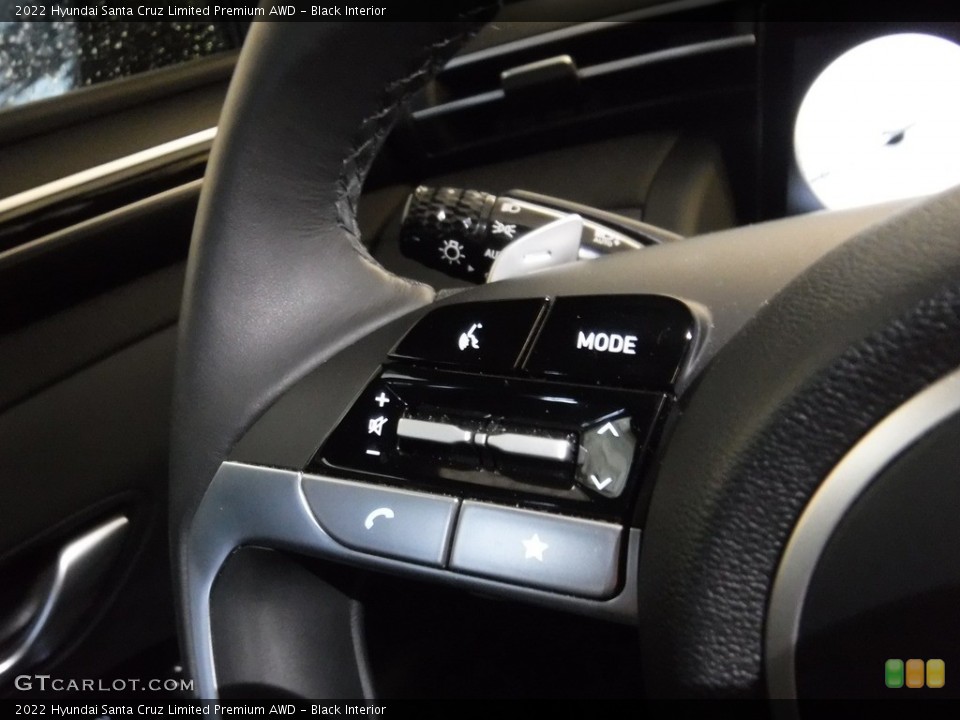 Black Interior Steering Wheel for the 2022 Hyundai Santa Cruz Limited Premium AWD #145309977