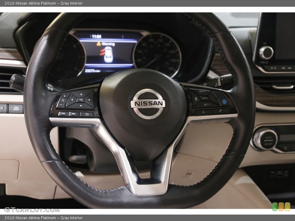 Gray Interior Steering Wheel for the 2019 Nissan Altima Platinum #145310223