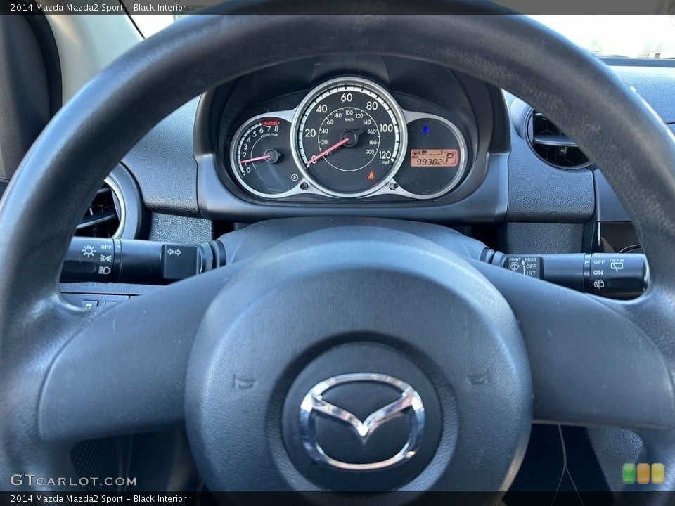 Black Interior Steering Wheel for the 2014 Mazda Mazda2 Sport #145310526